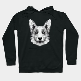 Lowpoly corgi face Hoodie